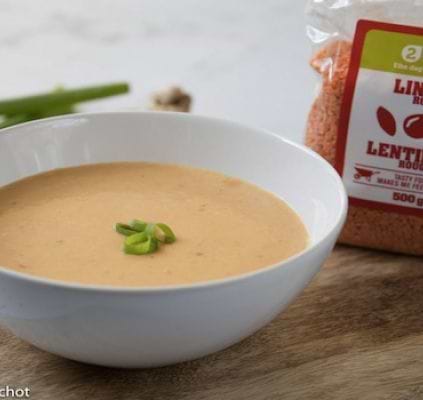 Soupe thaï aux lentilles corail