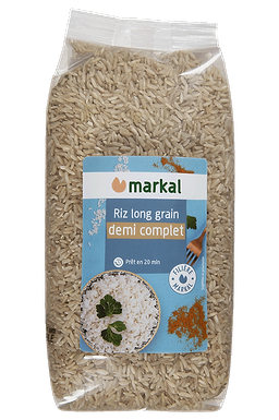 Semi-whole Long Grain Rice Organic