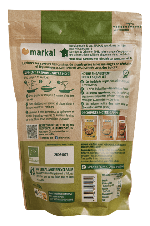 Bulgur en Groene Linzen Mix