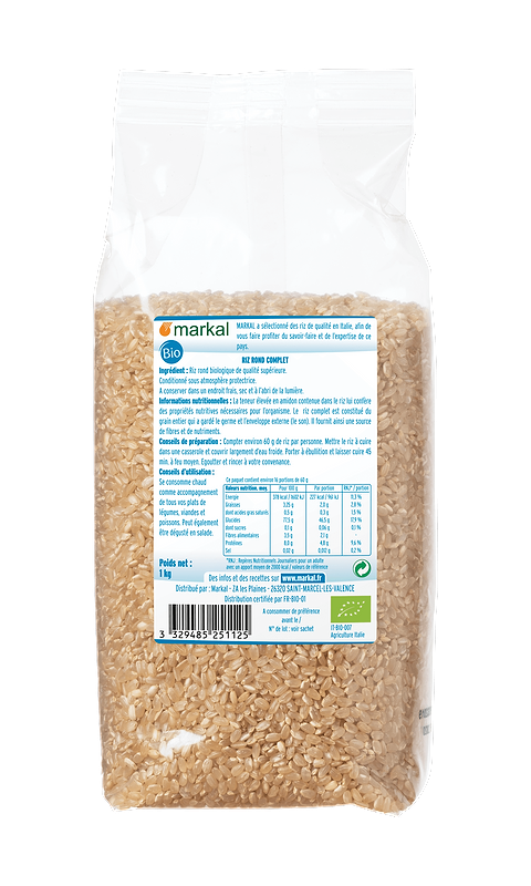 Round Whole Grain Rice