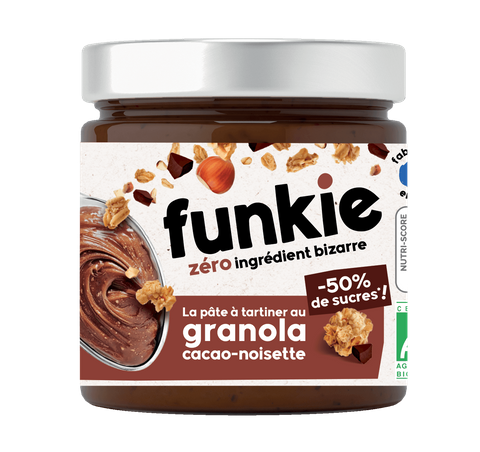 Pâte à tartiner granola cacao noisette