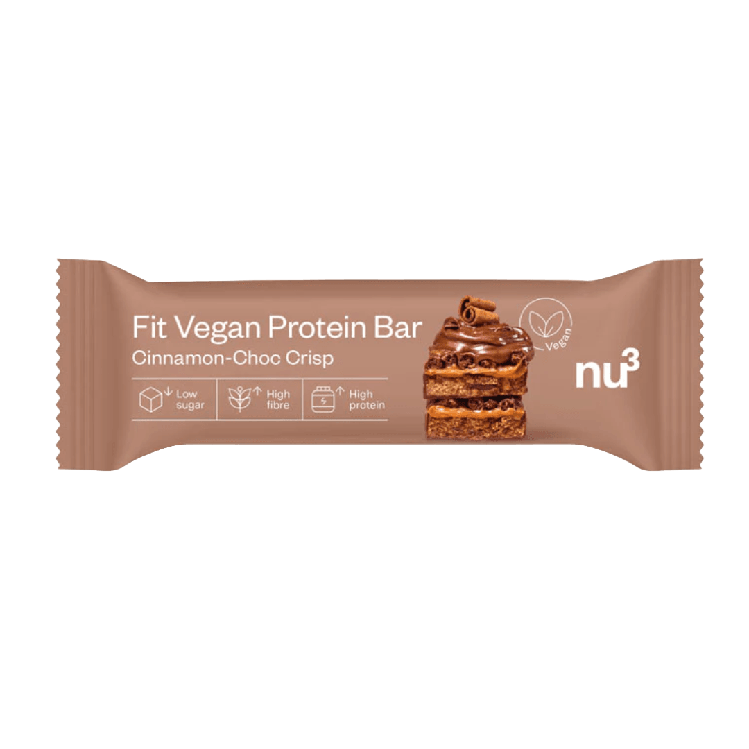 Barre Vegan Protéinée Cannelle Chocolat (12g Protéines/Barre)