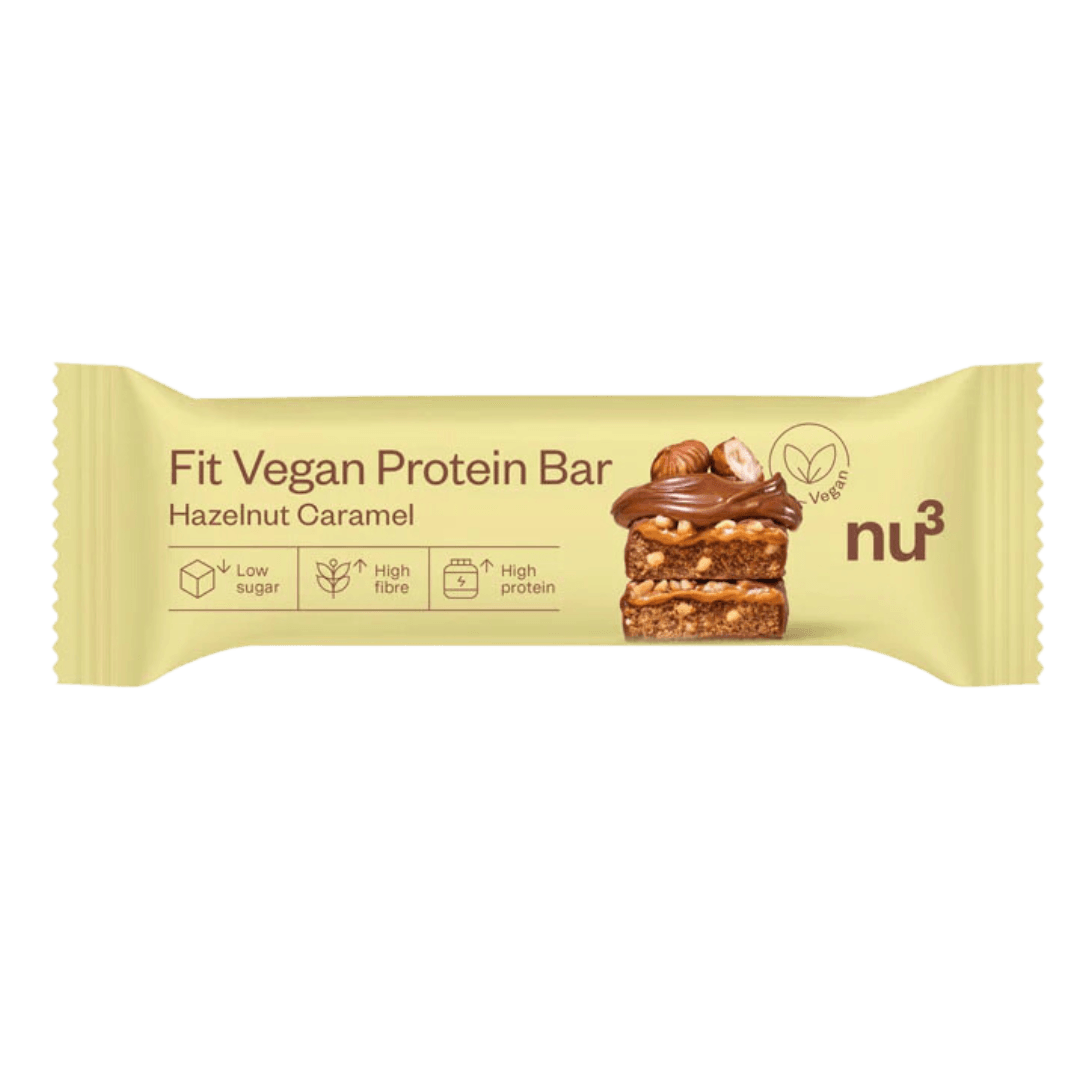 Vegan Protein Bar Hazelnut Caramel (12g protein/bar)