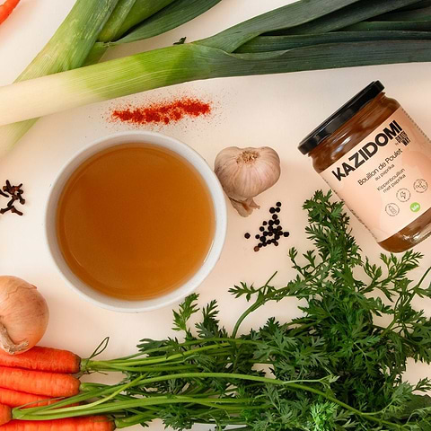 Chicken Bone Broth with paprika