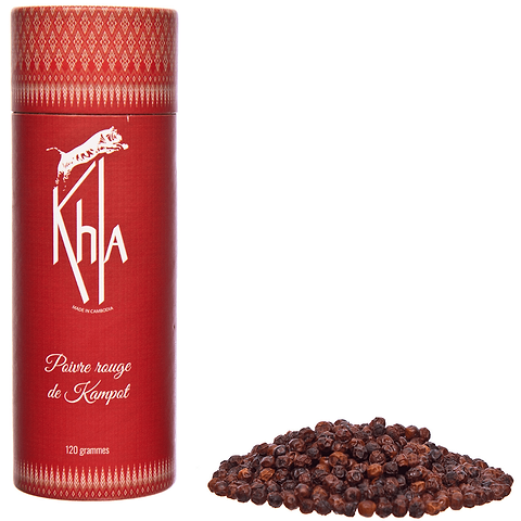 Poivre Rouge Grains Kampot IGP Premium