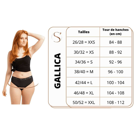 Culotte Menstruelle Nuit Gallica XS