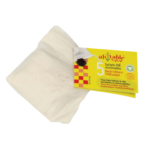 Lot De 5 Sachets Thé Réutilisables