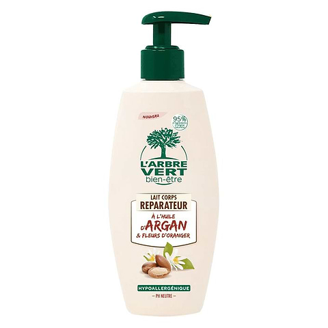Repairing body lotion with argan oil