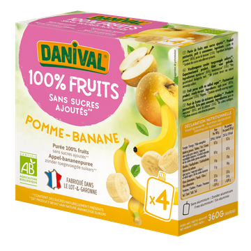 Poki Apple & Banana Compote For Kids Organic