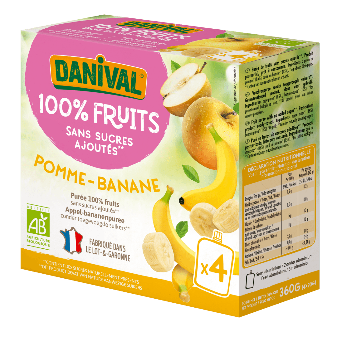 Poki Apple & Banana Compote for Kids 0