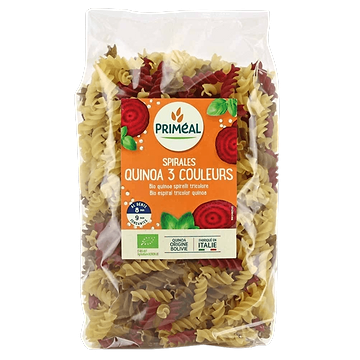 Driekleurige Spirelli Met Quinoa BIO