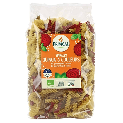 Driekleurige Spirelli met Quinoa