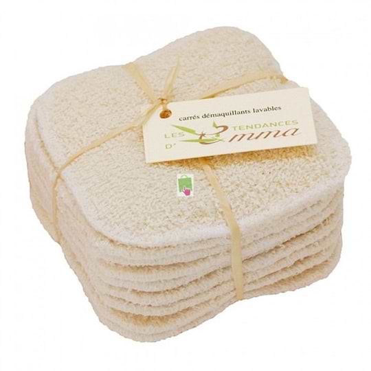 Bamboo Make-up Remover Square Unbleached