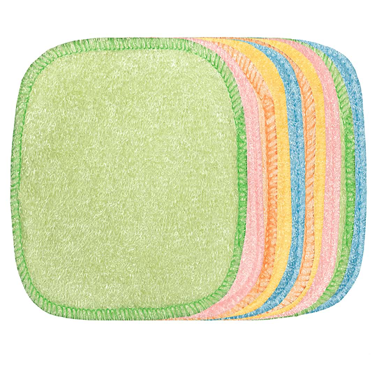Multicolor Bamboo Make-up Remover Square