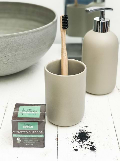 Bamboo Toothbrush Black Biodegradable 1x Organic