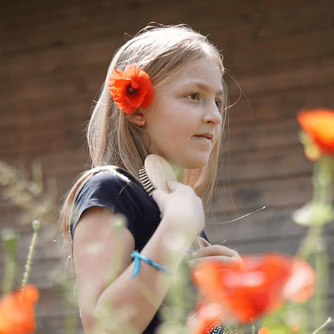 Bamboe Haarborstel voor Kinderen