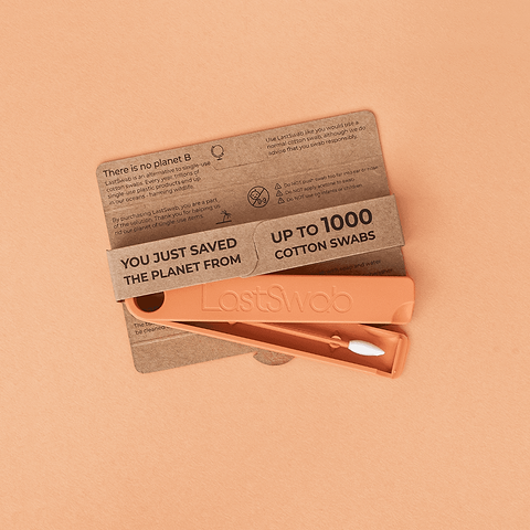 Coton Tige Réutilisable LastSwab Beauté Pêche