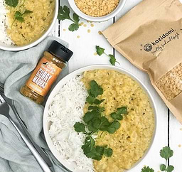 Protein-packed dahl with cashew cream