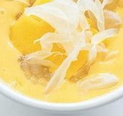 Cream of dried mango and cashew nutsimage