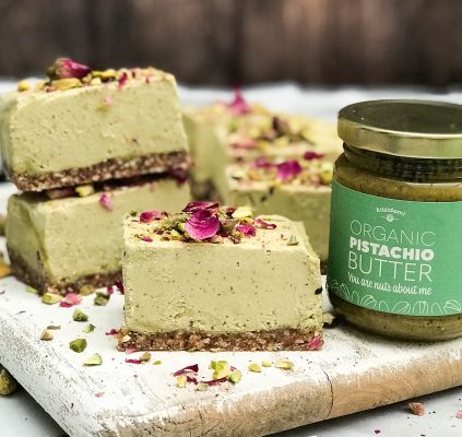 Cheesecake à la purée de pistaches