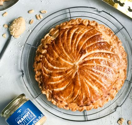 Galette des rois au beurre de cacahuète crunchy 