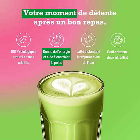 Instant matcha latte