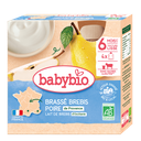 Gourdes Brassé Lait  Brebis Poire Dès 6 Mois bio