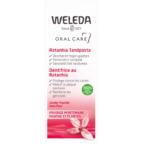 Ratanhia Tandvlees Tandpasta Zonder Fluoride