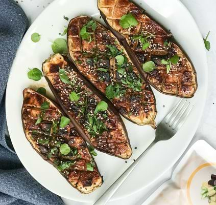 Aubergines au Miso Blanc 