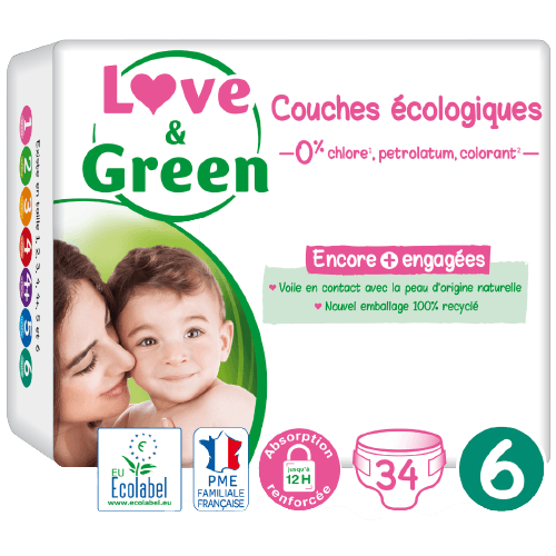 Pack Hypoallergenic Diapers Size 6 (+ 16kg)