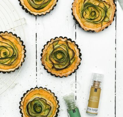 Tartelettes au butternut et courgettes