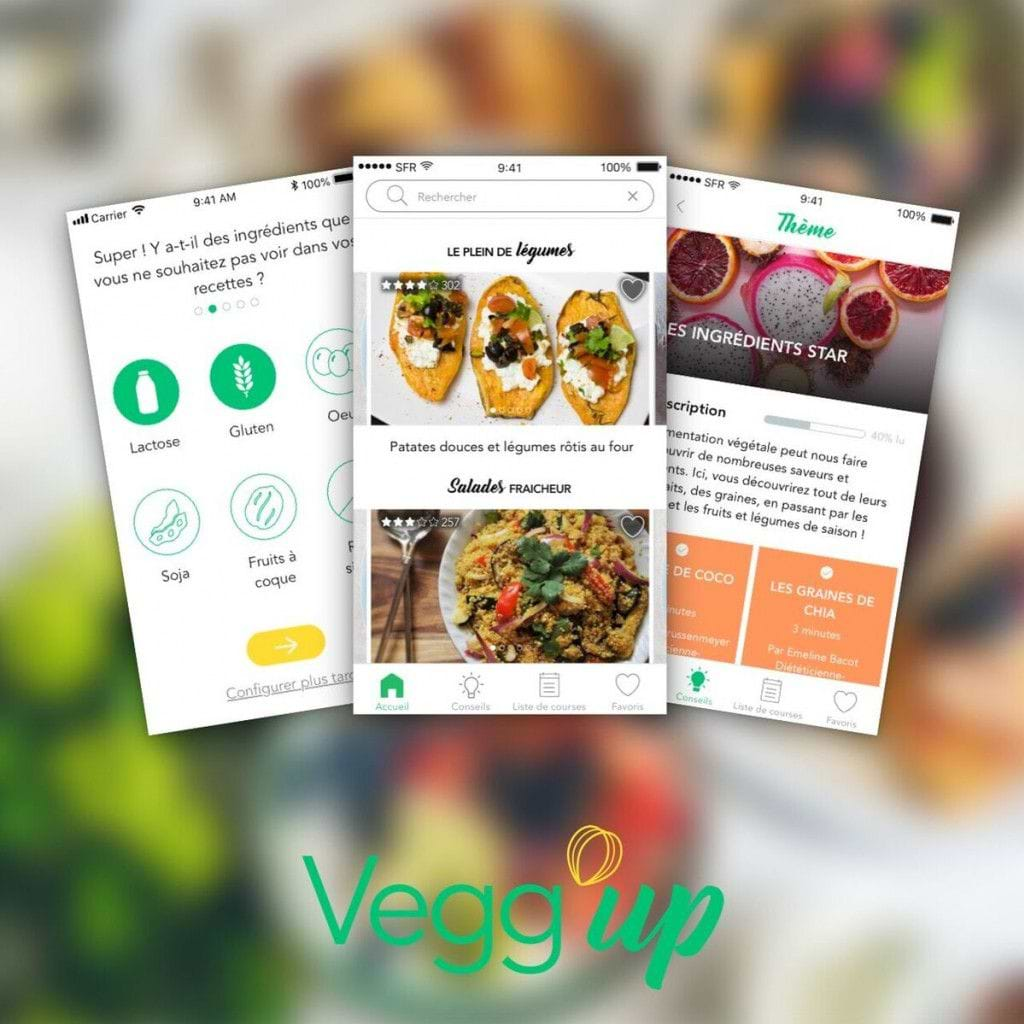 Vegg'up, l'application idéale pour une alimentation plus saine, plus simplement