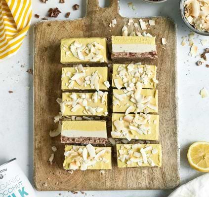 Cheescake à la mangue et aux noix de cajou