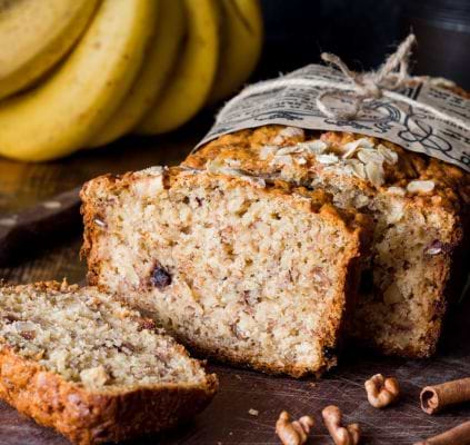 Banana bread vegan et sans gluten