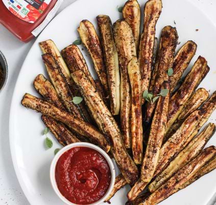 Courgette frietjes met Ongelooflijke Ketchup