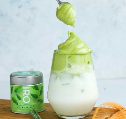 Latte Dalgona au matcha