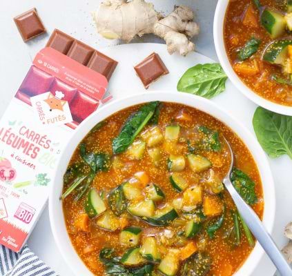 Soupe Superfood au curcuma et à l'amarante (anti-inflammatoire)