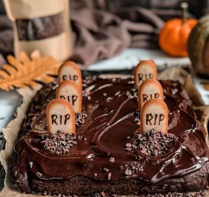 Halloween courgettecake