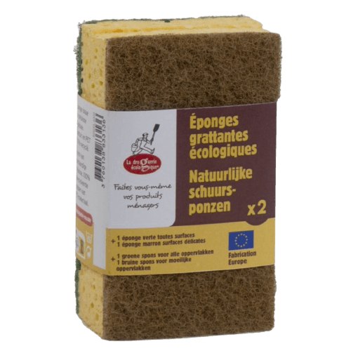 Green Eco-Friendly Scrubbing Sponges 2 pcs