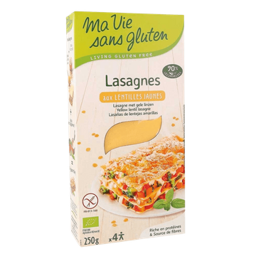 Lasagne Met Gele Linzen BIO