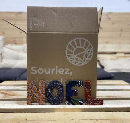 Faire des lettres en tissus avec son carton Kazidomi  