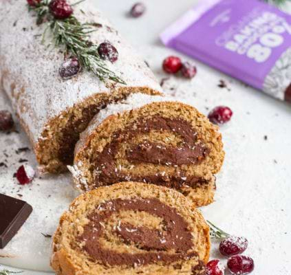 Vegan en glutenvrije kerststronk