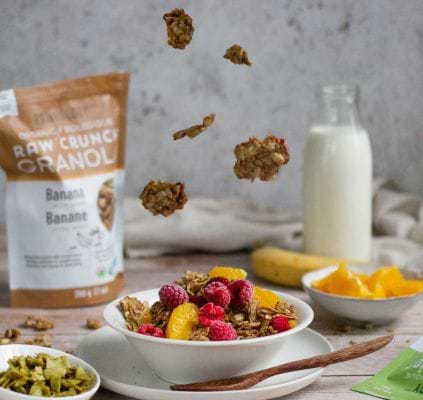Raw granola bowl aux fruits
