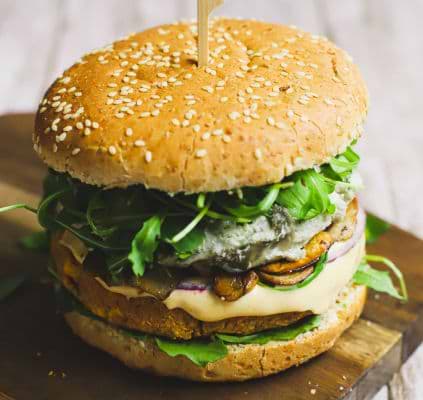 De snelle en makkelijke vegan burger