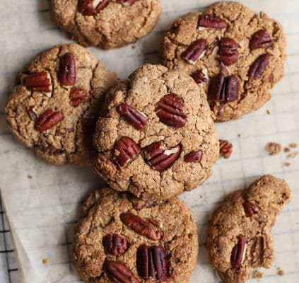 Vegan pecan butter cookies (low GI)
