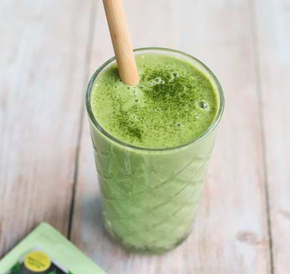 Smoothie matcha post- workout