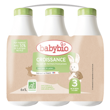 Pack Follow-on Milk 3 Liquid Cow 10 To 36 Months Organic