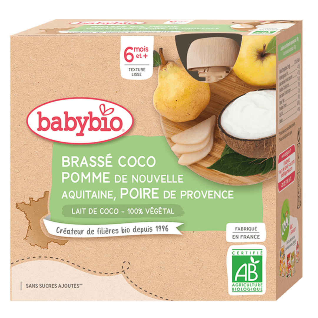 Brassé Végétal Coco Pomme Poire + 6 mois