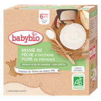 Brassé Végétal Riz Pêche Poire + 6 mois