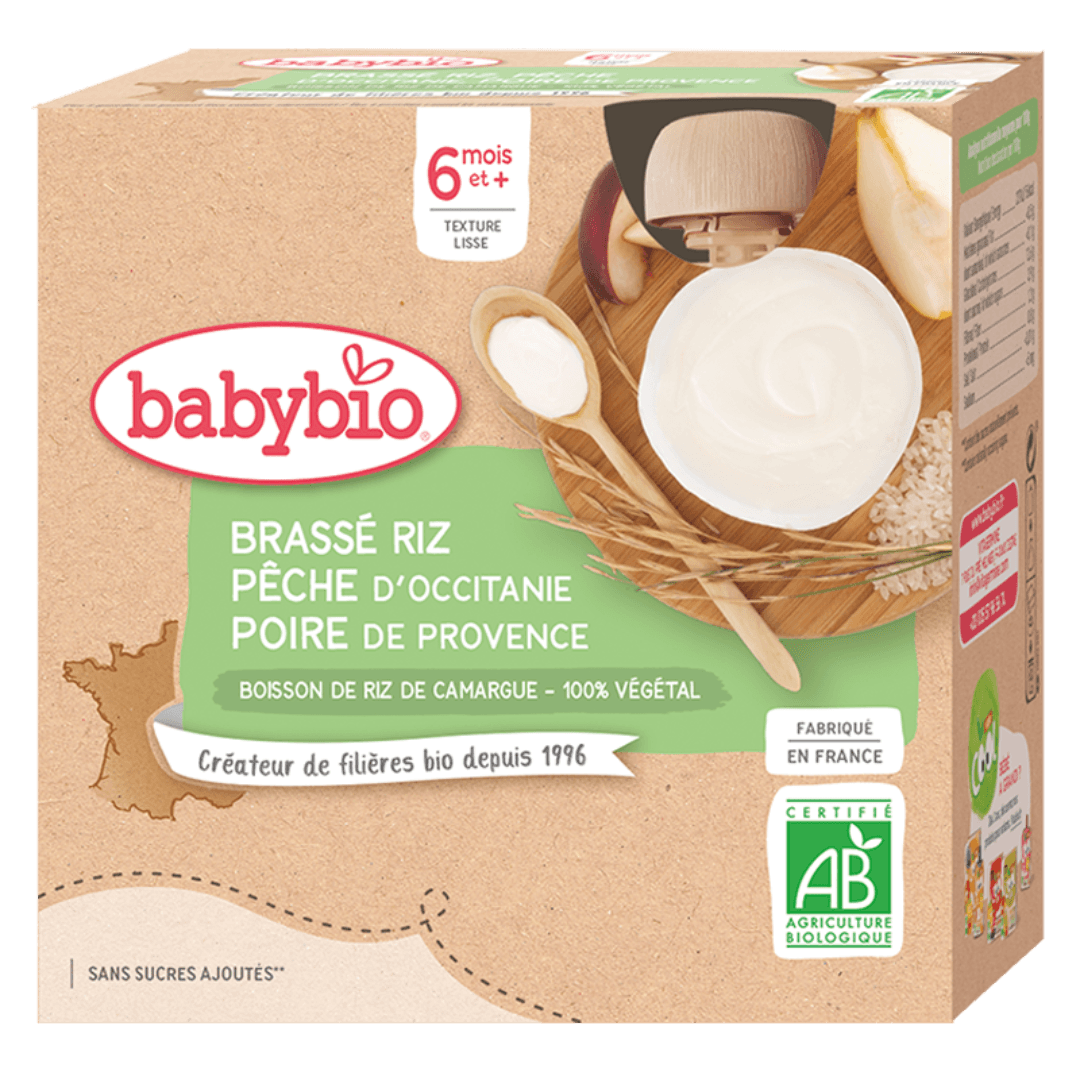 Brassé Végétal Riz Pêche Poire + 6 mois